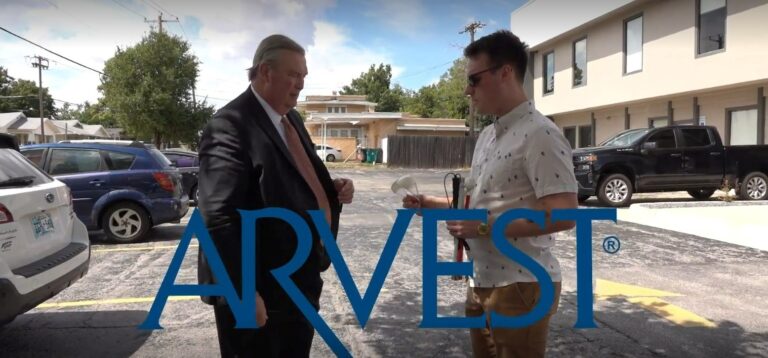 Arvest collaborates with newview oklahoma to experience blindness