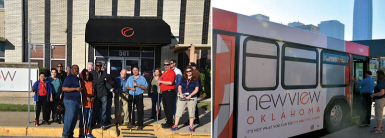 EMBARK OKC and NewView Oklahoma Recognize White cane safety day