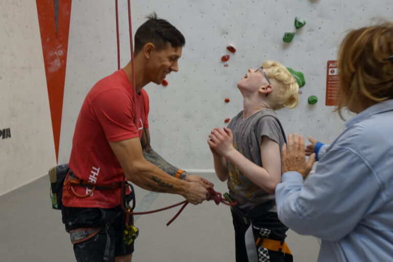 Threshold Climbing Provides Accessible Experience to Campers Who Are Blind