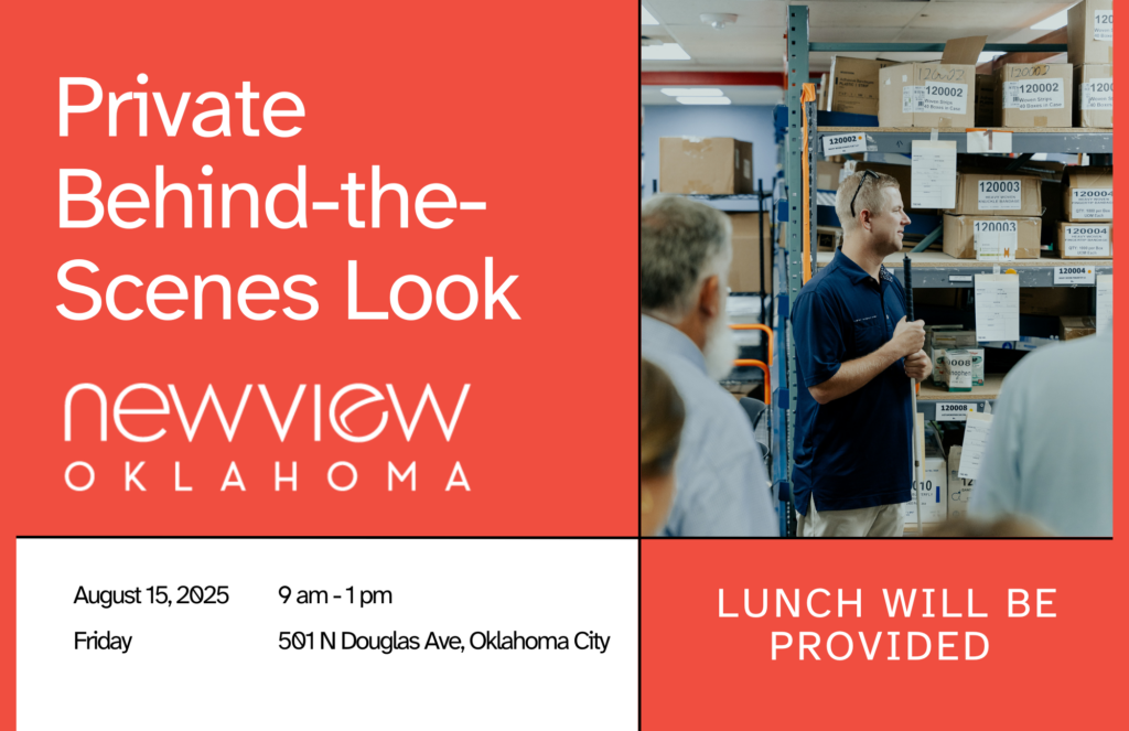 Private behind-the-scenes look at NewView Oklahoma on August 15, 2025 from 9 am - 1 pm, lunch will be provided. 