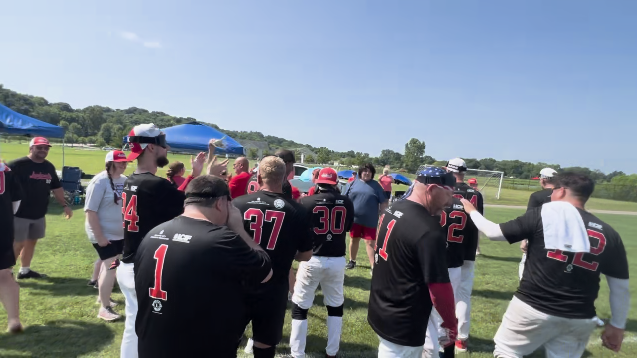 Oklahoma Lookout after their first win at the World Series