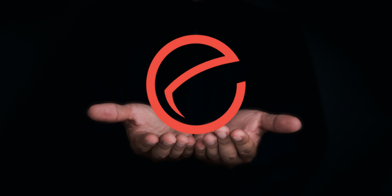 Outstretched hands with NewView logo