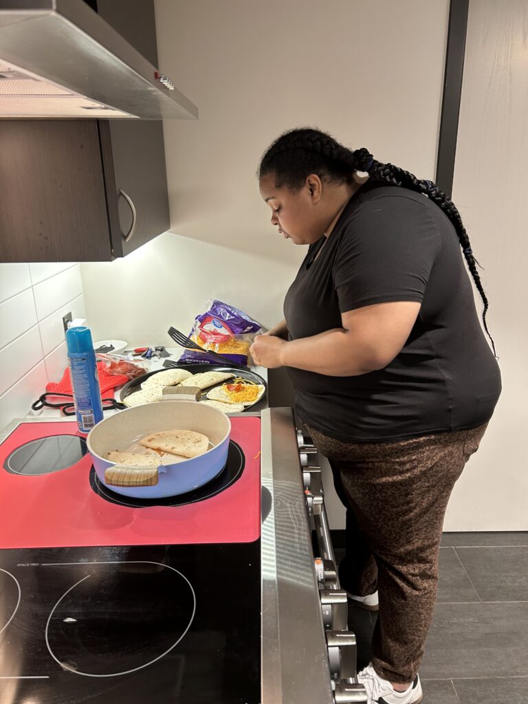 Keys to work student in the kitchen